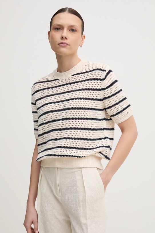 Majica kratkih rukava Tommy Hilfiger regular bež WW0WW45950