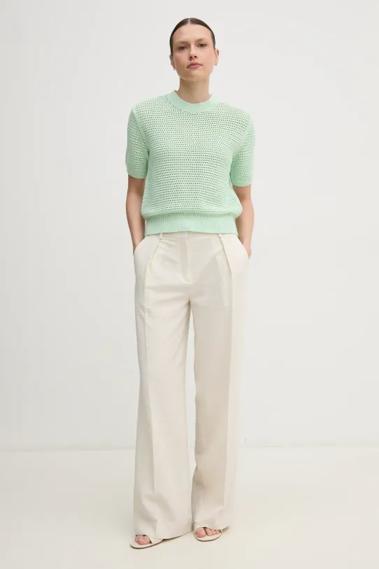 Tričko Tommy Hilfiger WW0WW45950 zelená SS25