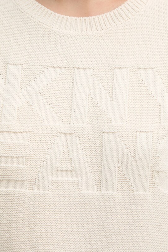 Βαμβακερό πουλόβερ Dkny DJ5R0539 μπεζ