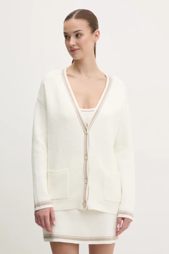 Dkny cardigan medio spessore beige DP5R6025