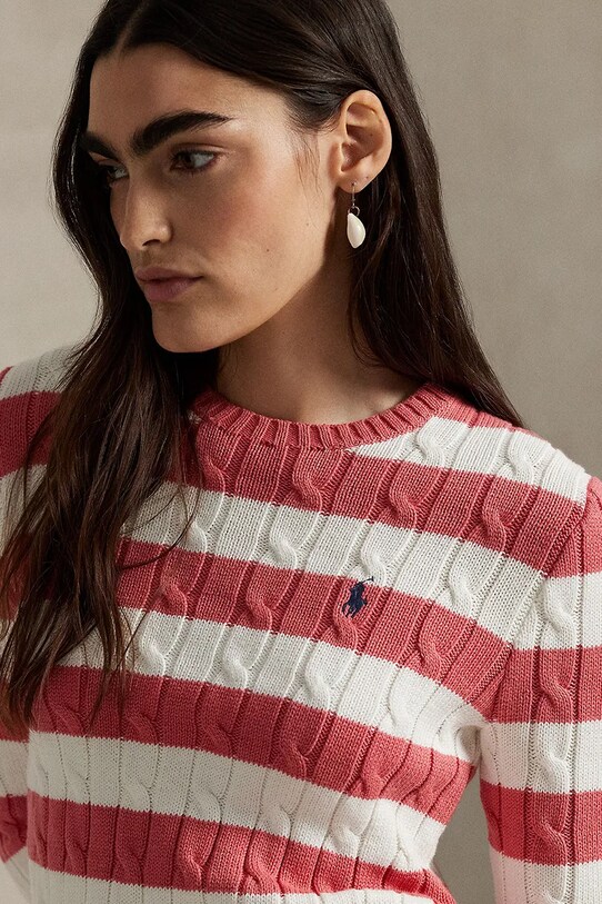 Polo Ralph Lauren pulover de bumbac rosu 211965754