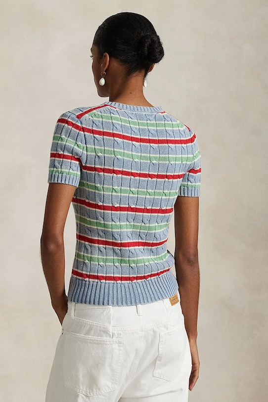 Polo Ralph Lauren pulover de bumbac 211965755 albastru SS25