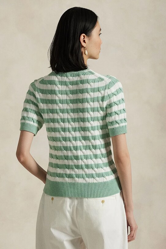 Хлопковый кардиган Polo Ralph Lauren 211965757 зелёный SS25