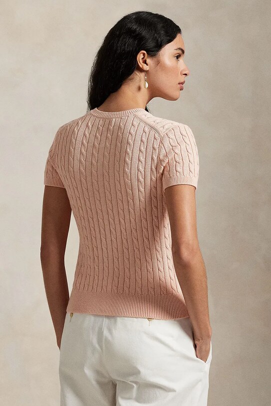 Polo Ralph Lauren cardigan din bumbac 211965760 portocaliu SS25