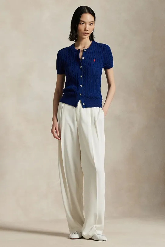 Îmbrăcăminte Polo Ralph Lauren cardigan din bumbac 211965760 albastru