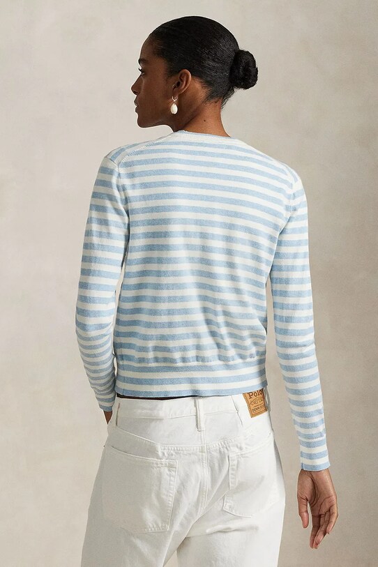 Polo Ralph Lauren cardigan din bumbac 211965762 albastru SS25