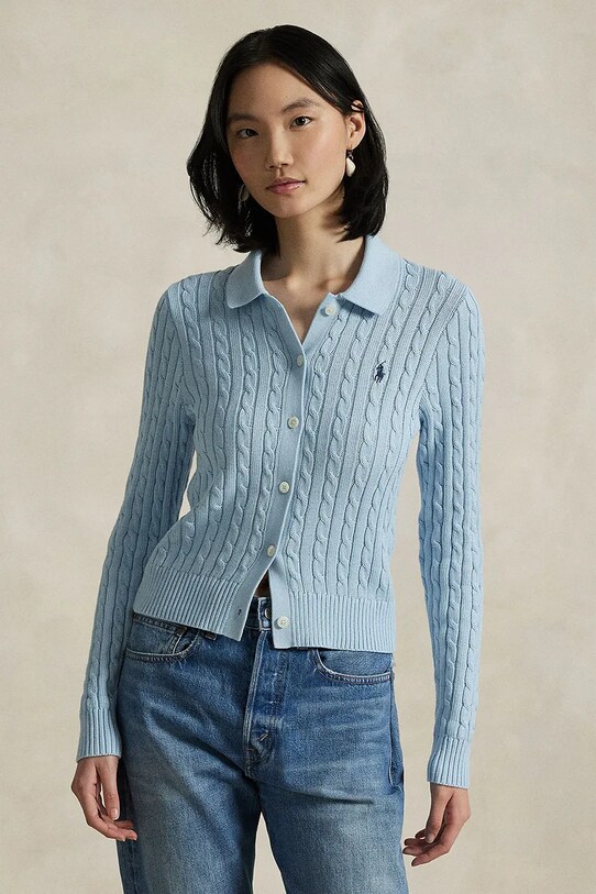 Polo Ralph Lauren kardigán 211971881 kék
