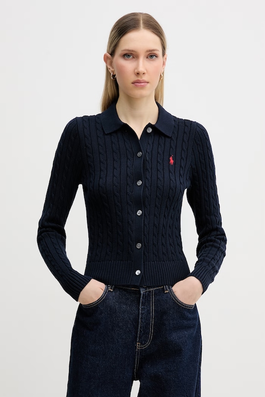 Polo Ralph Lauren cardigan uni bleumarin 211971881