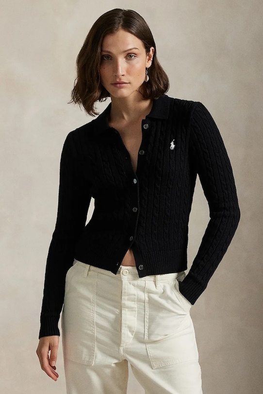 Kardigán Polo Ralph Lauren so zapínaním čierna 211971881