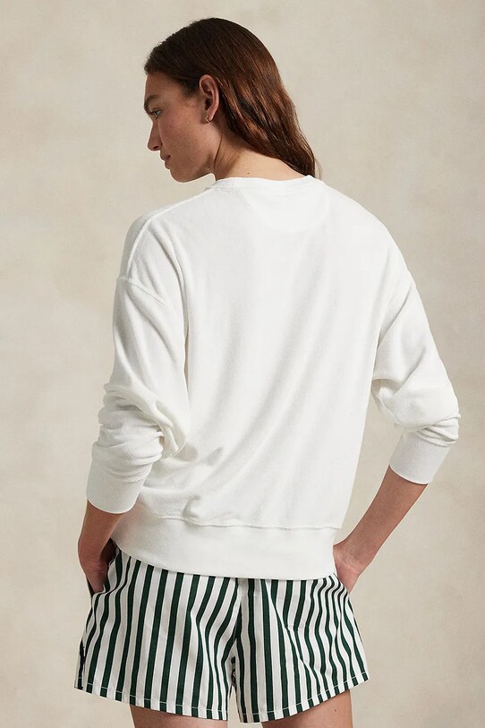 Polo Ralph Lauren sweter bawełniany Wimbledon Collection 211970430 biały SS25