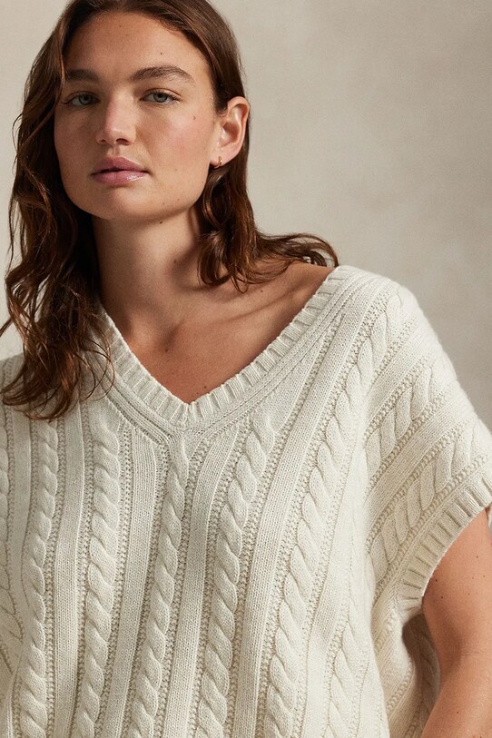 Polo Ralph Lauren sweter bawełniany Wimbledon Collection biały 211970525