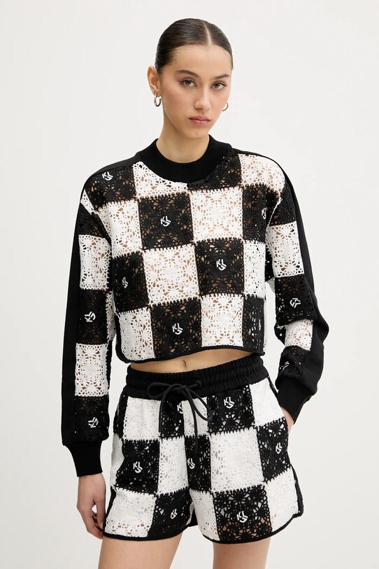 Svetr Karl Lagerfeld Jeans kulatý černá A2W18030