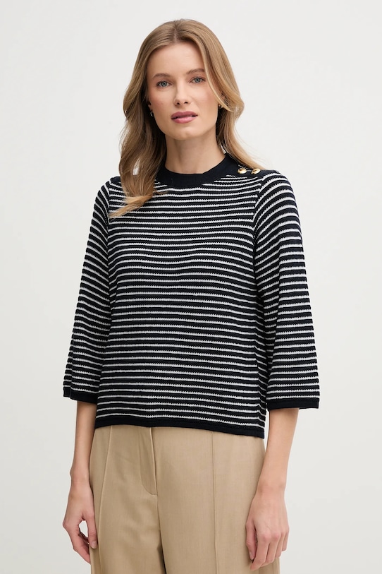 Памучен пуловер Barbour Macy памук тъмносин LKN1498NY99