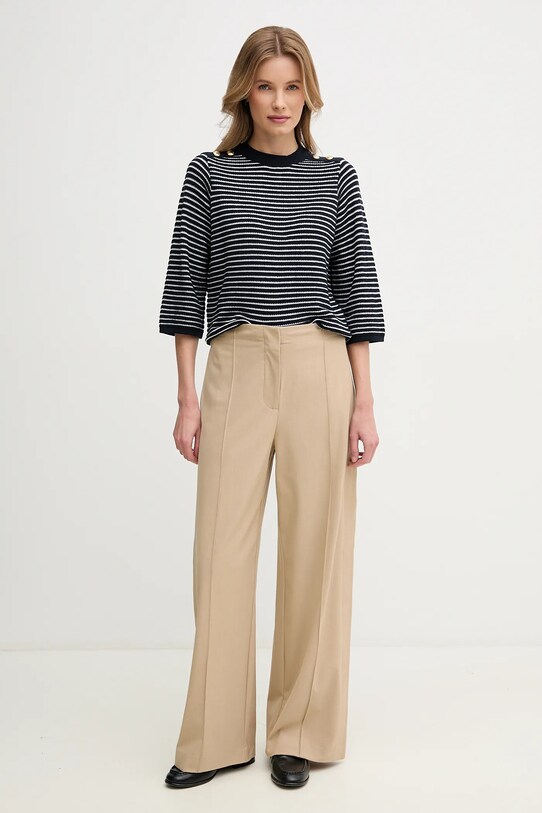 Памучен пуловер Barbour Macy LKN1498NY99 тъмносин SS25