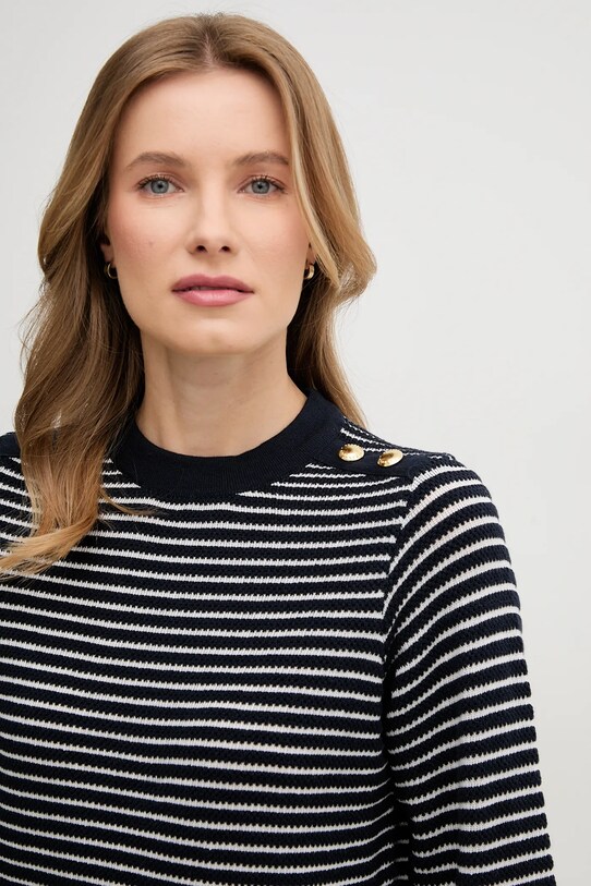 Памучен пуловер Barbour Macy тъмносин LKN1498NY99