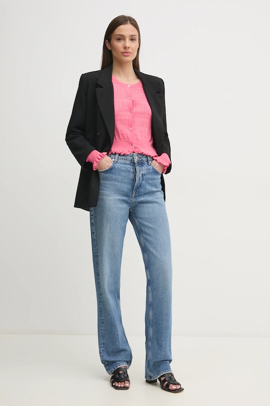 Gaudi kardigan 511BD53018 różowy SS25