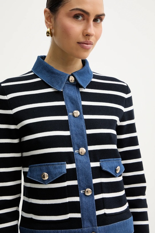 Morgan kardigan bawełniany MNAKI granatowy MNAKI