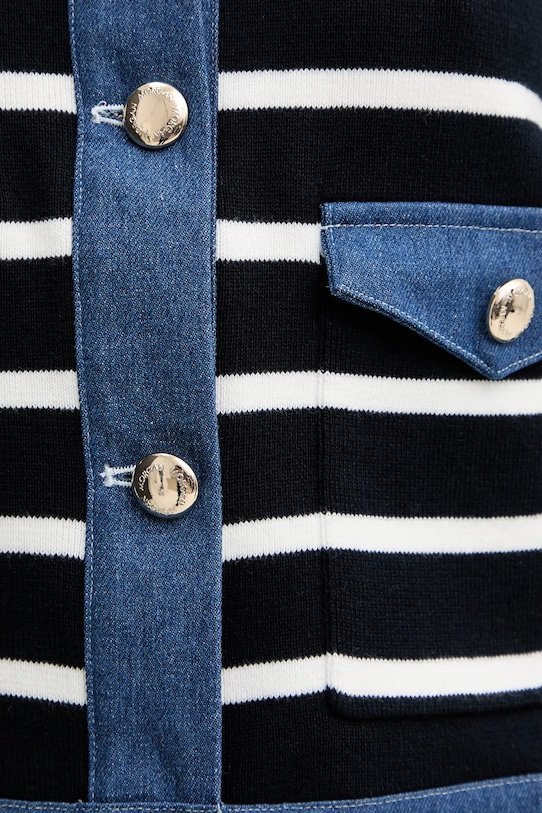 Morgan kardigan bawełniany MNAKI MNAKI granatowy