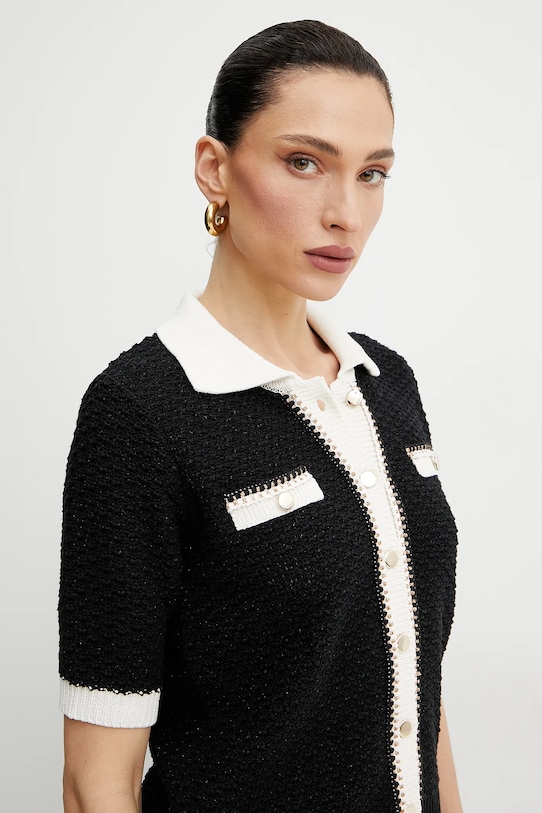 Morgan cardigan MNESSY negru MNESSY