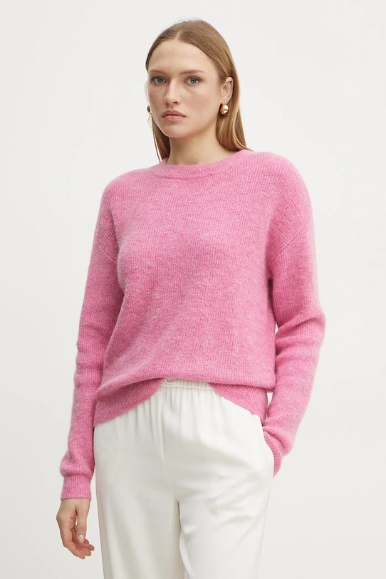 Morgan pulover MANGUIN grosime medie roz MANGUIN