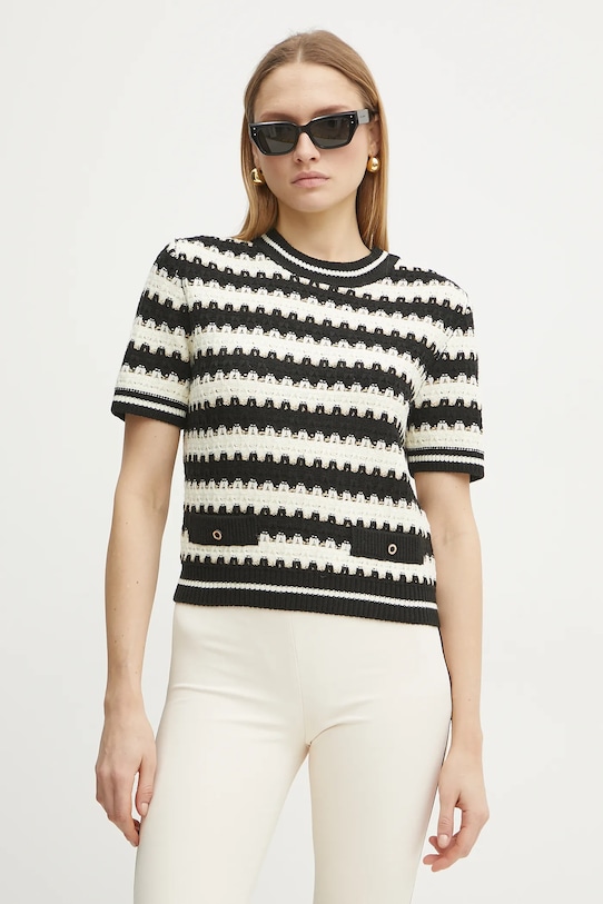 Morgan maglione in misto lana MBEAUTY misto lana beige MBEAUTY