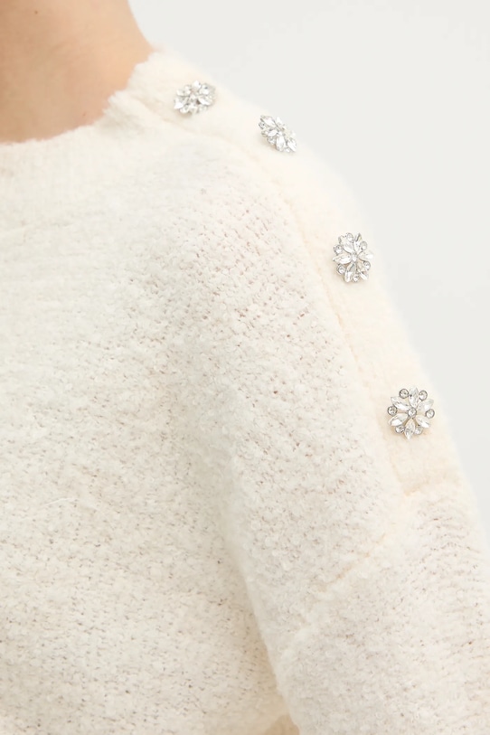 Morgan sweter z domieszką wełny MBULLE MBULLE beżowy