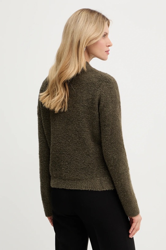 Morgan sweter z domieszką wełny MBULLE MBULLE zielony SS26