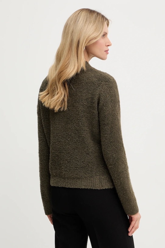 Morgan sweter z domieszką wełny MBULLE MBULLE zielony SS26