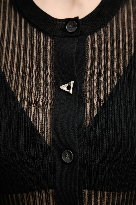 Kardigan AERON CONSTANT PU237572 černá