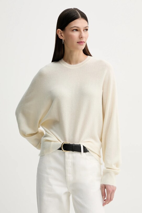 By Malene Birger pulover de lână DOAS subtiri bej 103058