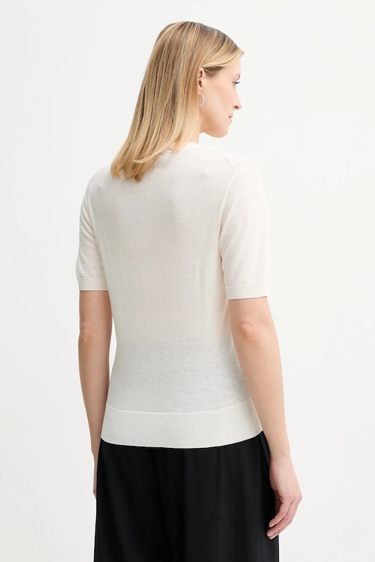 Odzież By Malene Birger sweter z domieszką wełny TALA 103209 beżowy