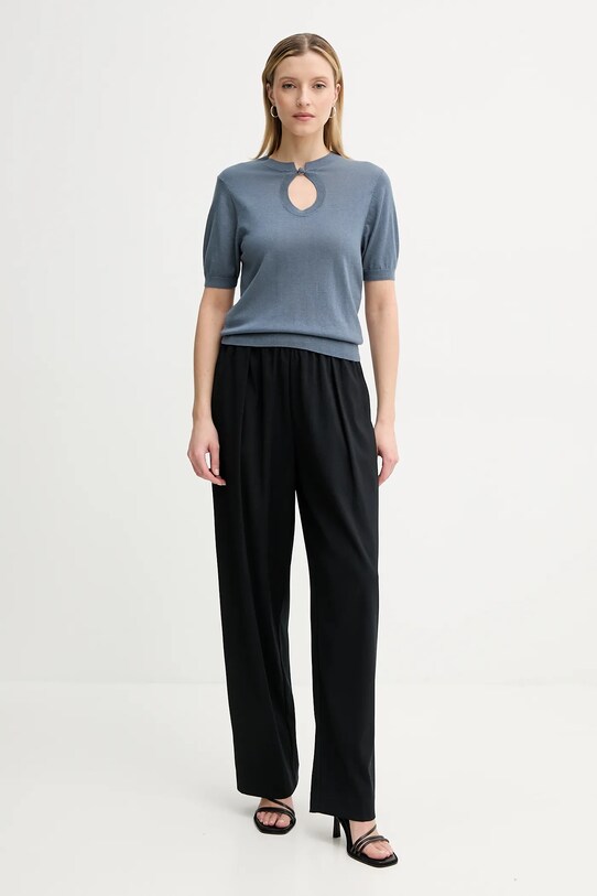 By Malene Birger pulover din amestec de lână TALA 103209 gri SS25