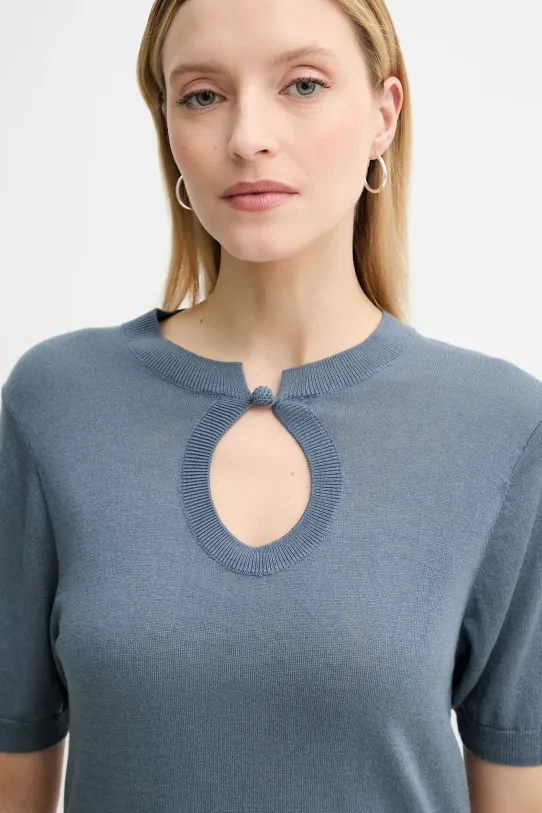 By Malene Birger sweter z domieszką wełny TALA szary 103209