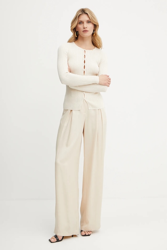 Kardigan Elisabetta Franchi MK70S52E2 bež SS25