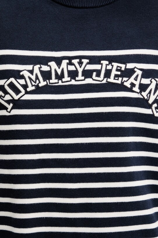 Tommy Jeans pamut pulóver DW0DW20251 sötétkék