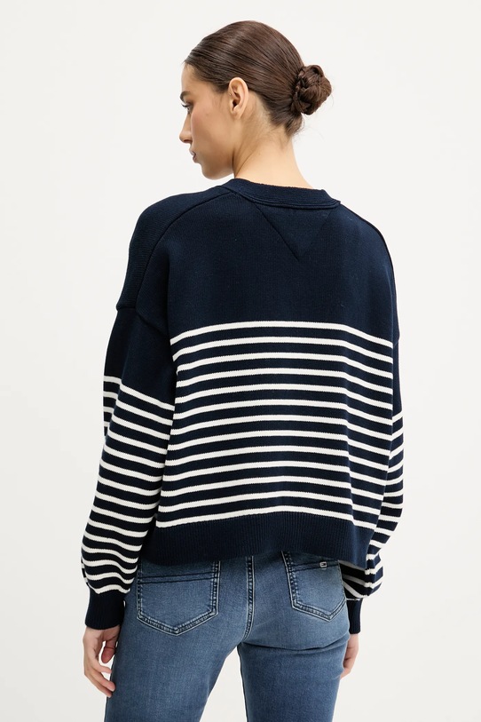 Odzież Tommy Jeans kardigan bawełniany DW0DW20257 granatowy