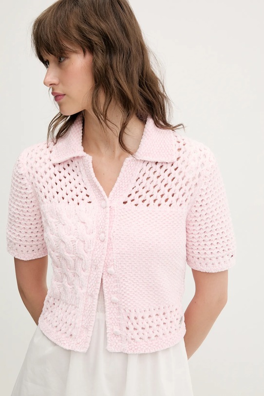 Tommy Jeans cardigan roz DW0DW20261