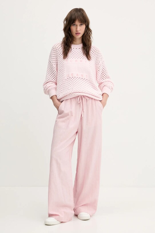Светр Tommy Jeans DW0DW20262 рожевий SS25