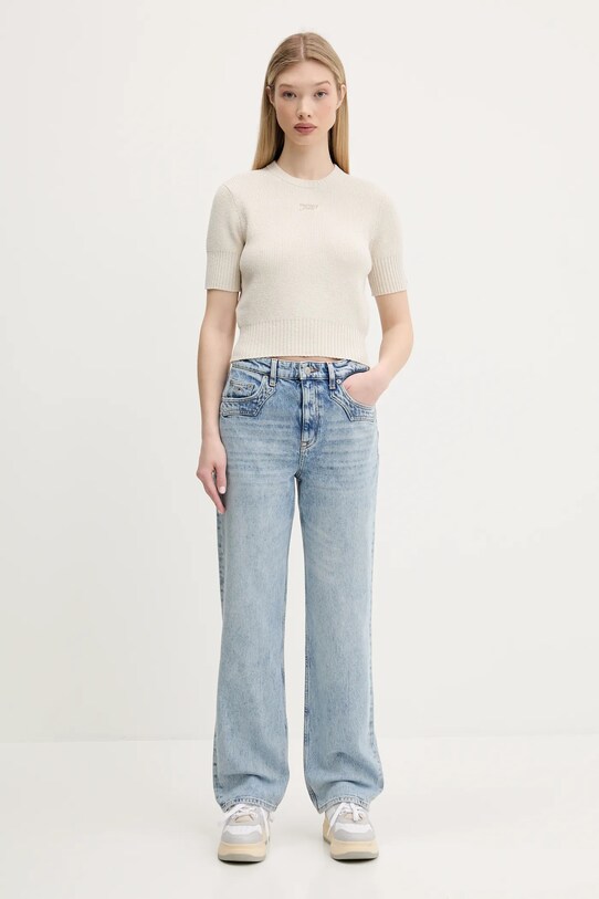 Пуловер Tommy Jeans DW0DW20380 бежов SS25