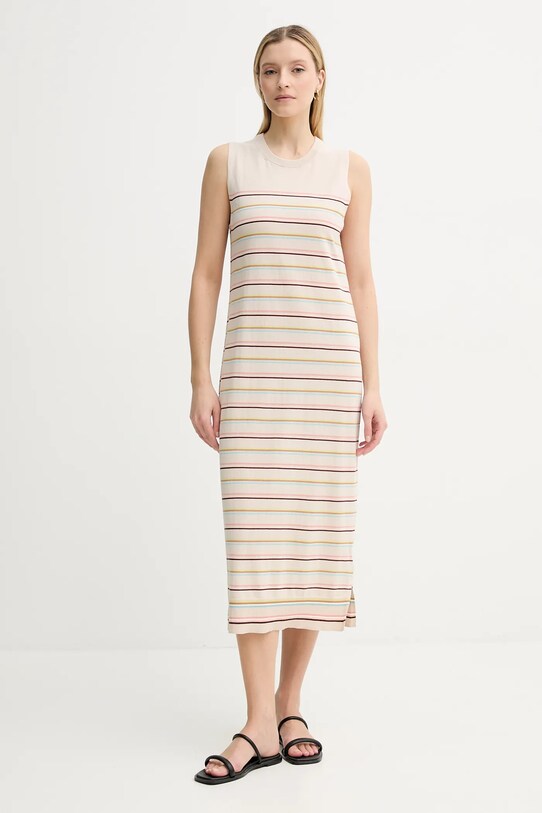 PS Paul Smith vestito maxi beige W2R.563N.P31304