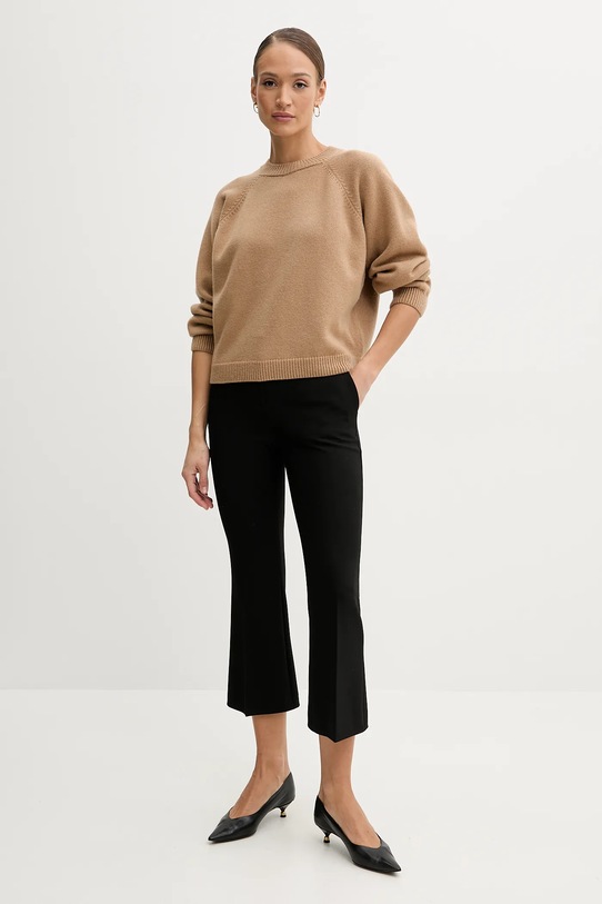 Vuneni pulover La Mania CURTSY bež SS25