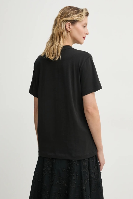 Одежда Хлопковая футболка MUNTHE FENELLA 251111325161 чёрный