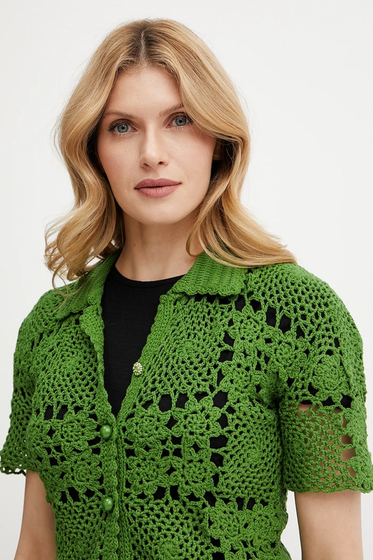 Liu Jo cardigan in cotone verde WA5208.MA30Q