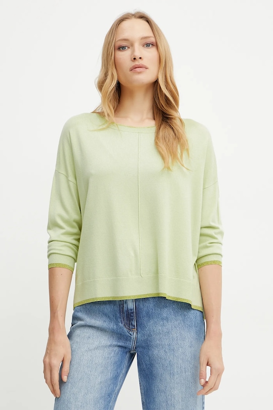 Svetr Liu Jo kulatý zelená WA5380.MS49I