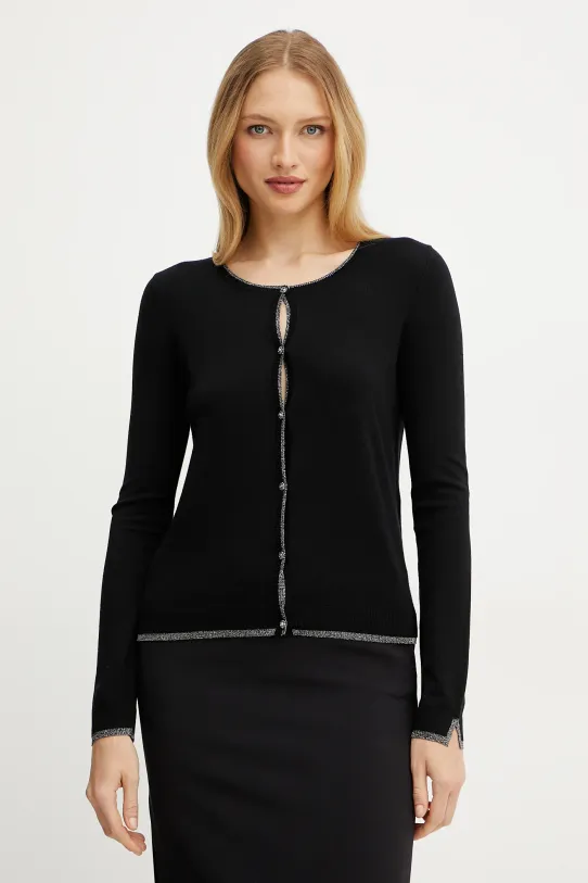 Liu Jo cardigan piccola impronta nero WXX056.MS49I