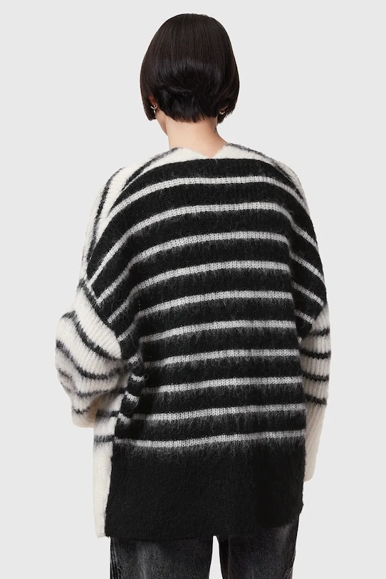 Îmbrăcăminte AllSaints cardigan din lână RIGA W005KC alb