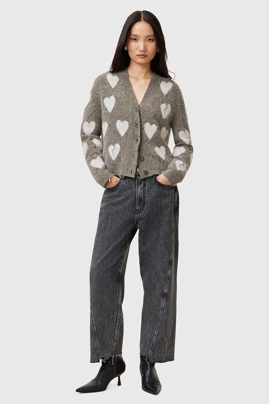 Vlnený kardigán AllSaints AMORA W042KC