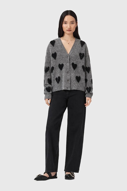 Дрехи Жилетка с вълна AllSaints AMORA W042KC сив