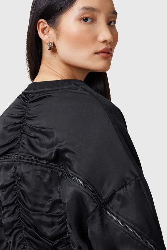 Бавовняна кофта AllSaints PEGGY чорний W061JC