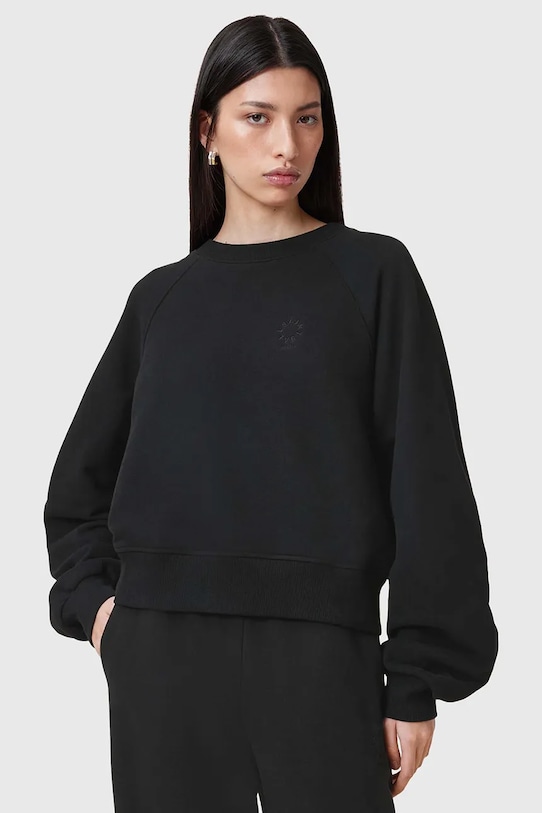 Бавовняна кофта AllSaints DANI бавовна чорний W080JC